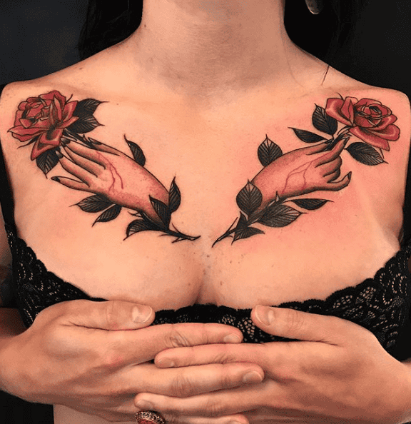 chest tattoos for women