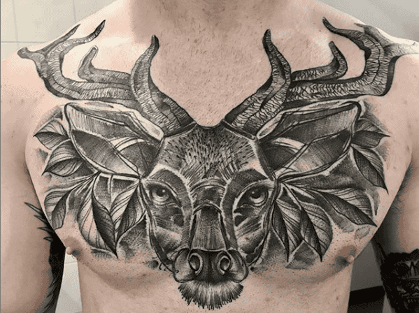 men chest tattoos