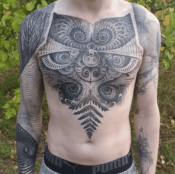 small chest tattoos