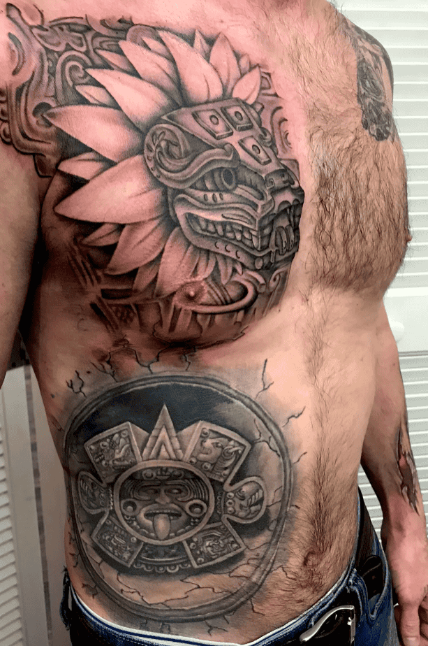 men chest tattoos