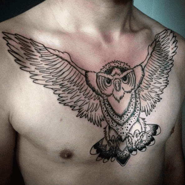 men chest tattoos