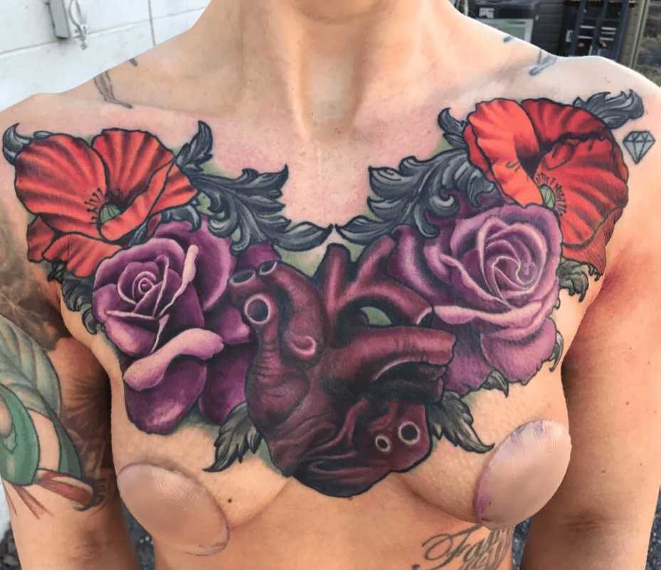 chest tattoo for women