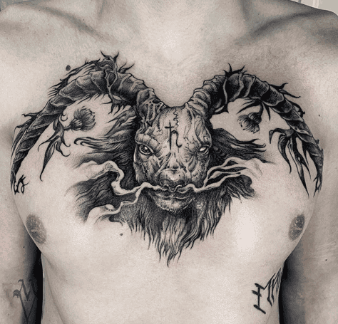 men chest tattoos