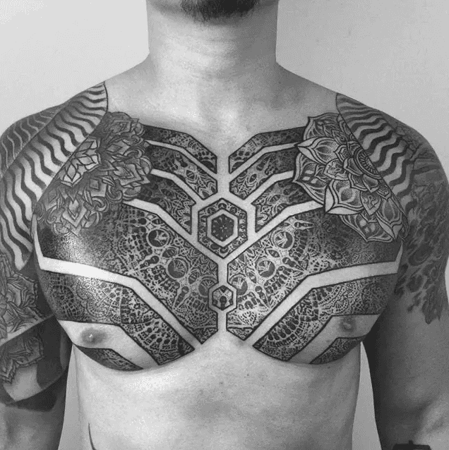 men chest tattoos