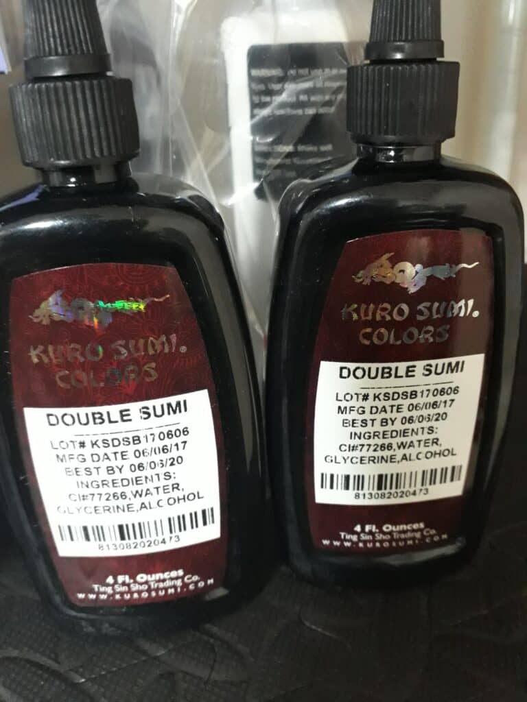 Kuro Sumi Japanese Tattoo Color Ink Pigments product review