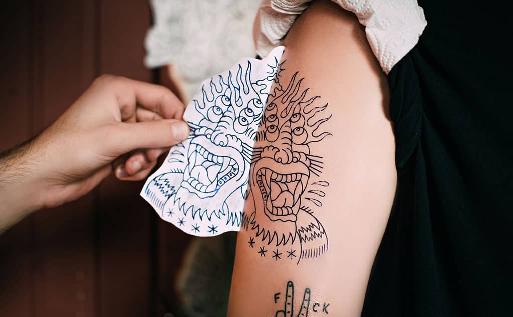 Placing the Tracing Paper