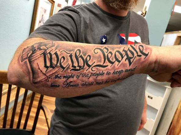 25 "We The People" Tattoo Design Ideas for Patriots