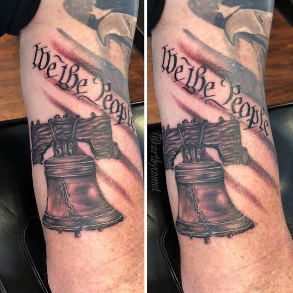we the people forearm tattoos
