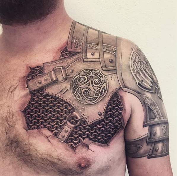 50 Amazing Chest Tattoos for Men & Women