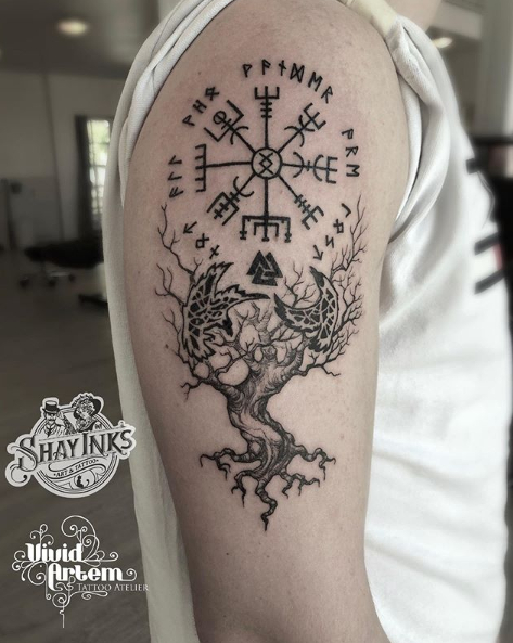 Top 20 Yggdrasil Tattoo Designs Symbolism And Mythology