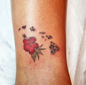 Hawaiian Islands Tattoo by Francine Walraven