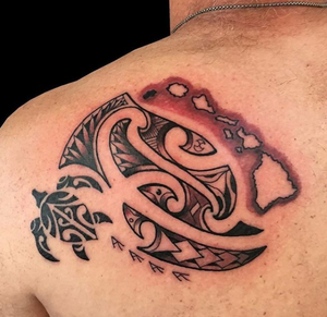 Hawaiian Islands Tattoo by Mid-Pacific Tattoo