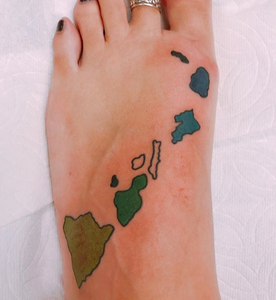 Hawaiian Islands Tattoo design