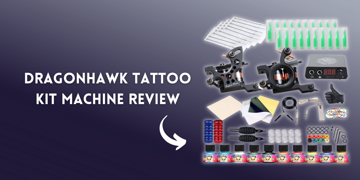 Dragonhawk Complete S4 Slim Tattoo Pen Machine Kit  General Tattoo Ki   DRAGONHAWK