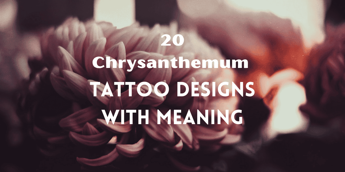 Chrysanthemum Tattoo Designs with Meaning