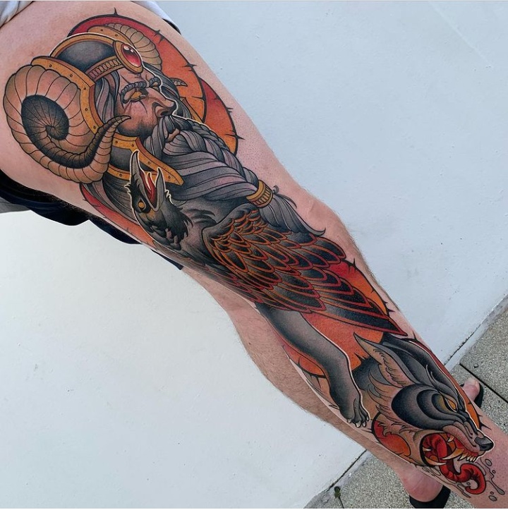 39 Odin Tattoo - Spectacular Design Ideas With Meaning