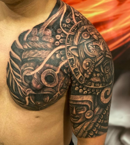 45 Aztec Tattoo Designs With Meaning: Tattoo Like The Pros