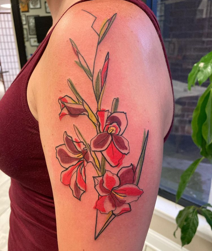 Gladiolus Tattoo: 28 Unique Designs You will Love