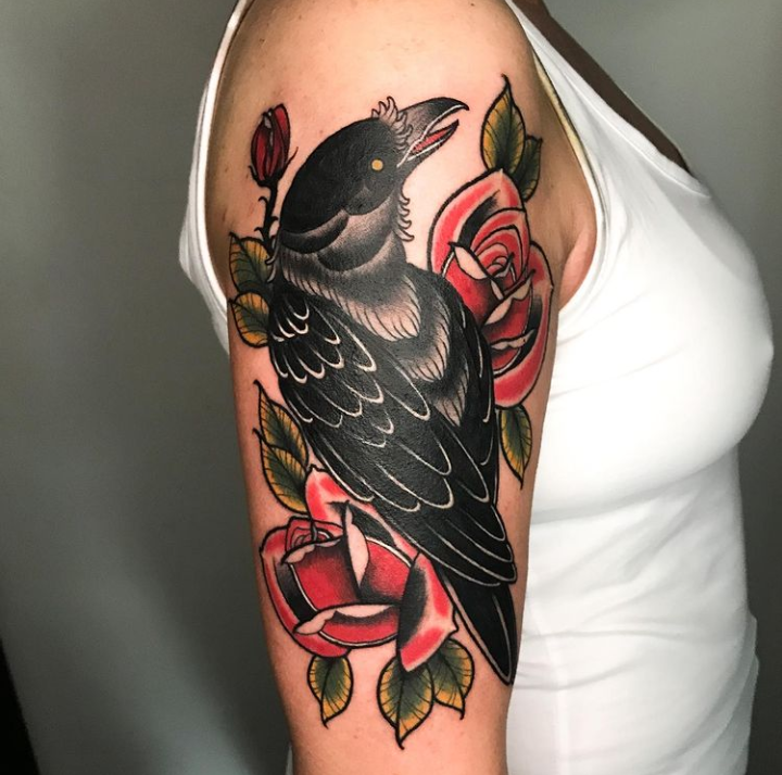 30 Excellent Crow Tattoo Design Ideas with Meaning