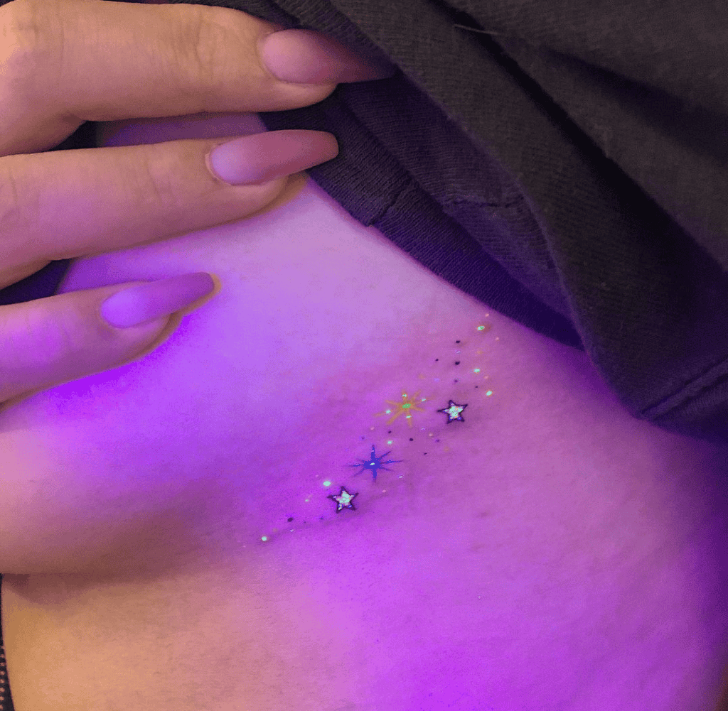Glow In The Dark Ornamental Tattoo
