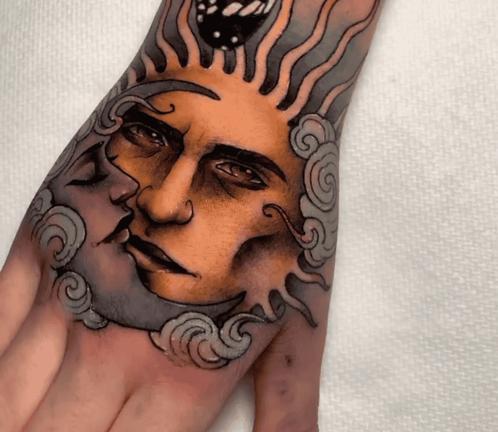 Sun And Moon On Hand