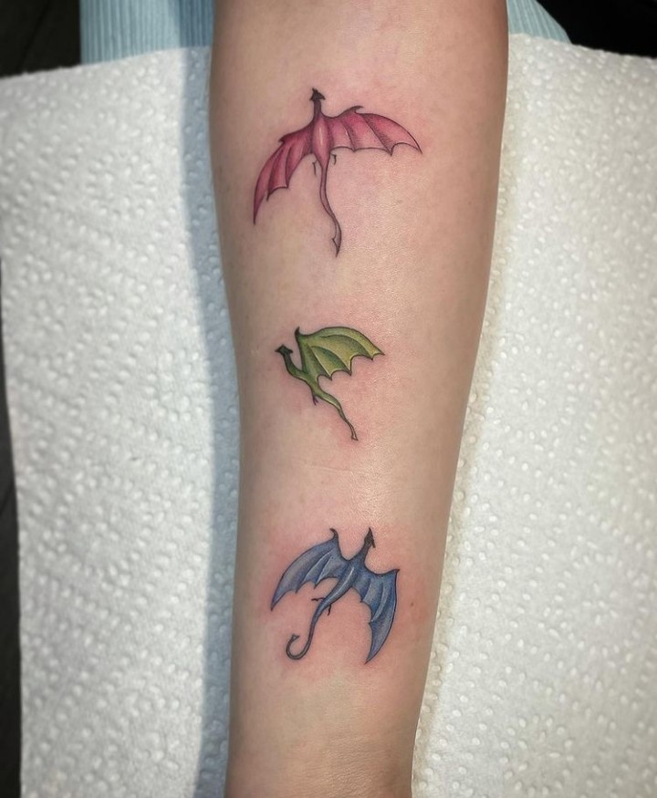 Colorful Dragon Tattoo