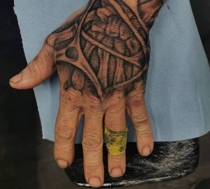 Half Hand Skeleton Tattoo
