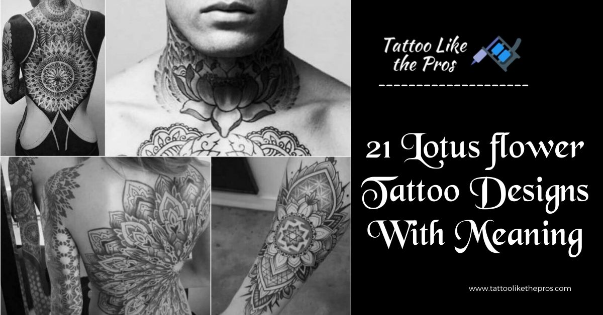 45 Lotus Flower Tattoos Meanings 2023  Barb Designs  Ideas