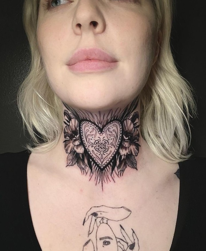 30 Coolest Neck Tattoos Design and Ideas For Men & Women