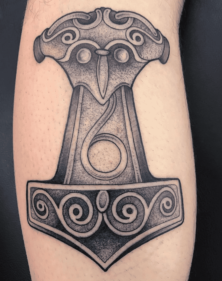 Viking Thor's Hammer Tattoo