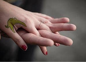 Crocodile Wrapped in a Forefinger