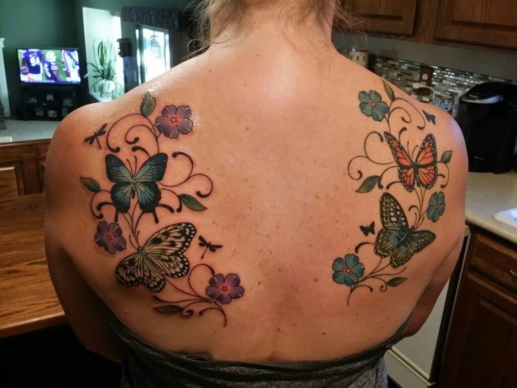 Vines With Butterflies on the Back