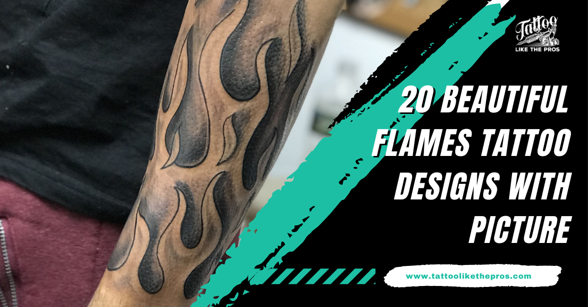 Flames around the left ankle by Hand Job Tattoo - Tattoogrid.net