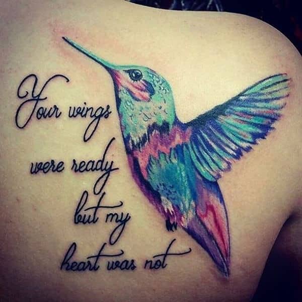 Hummingbird Memorial Tattoo