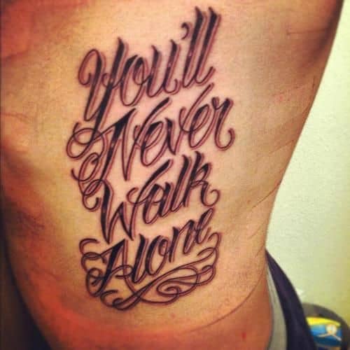 You Will Never Walk Alone Memorial Tattoo