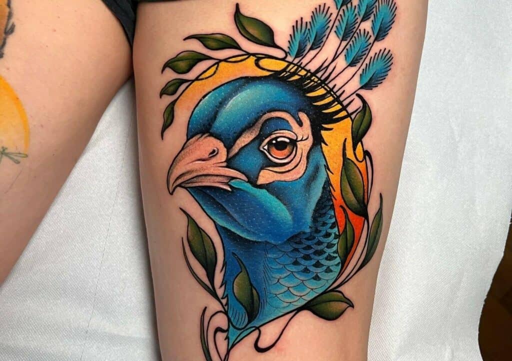 Peacock hope tattoo