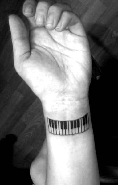 A Piano keyboard Tattoo