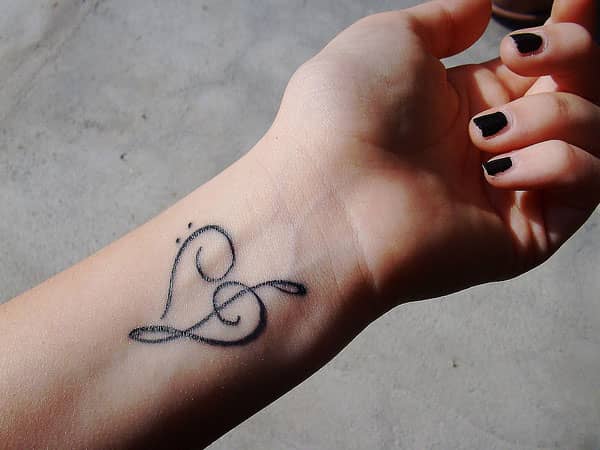 A Treble Clef With a Heart Inside