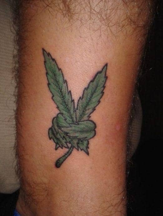 Wrist Marijuana Tattoo