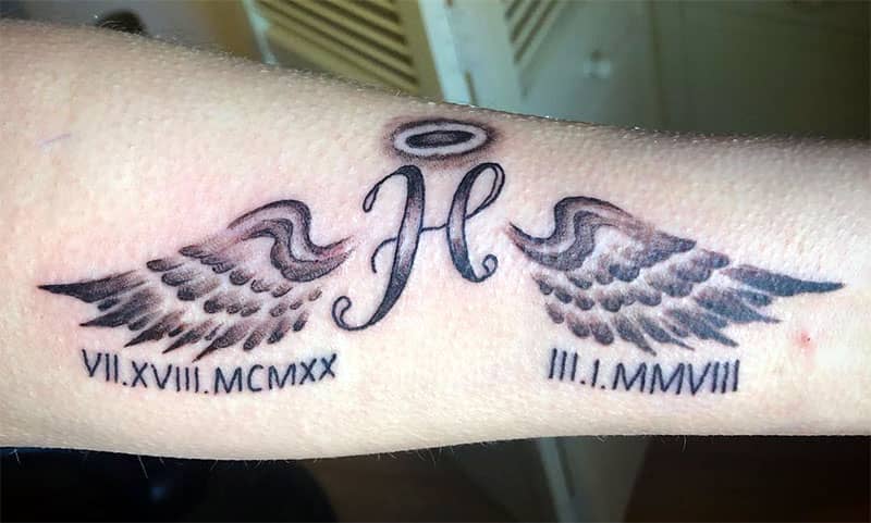 An Angel Wing Tattoo