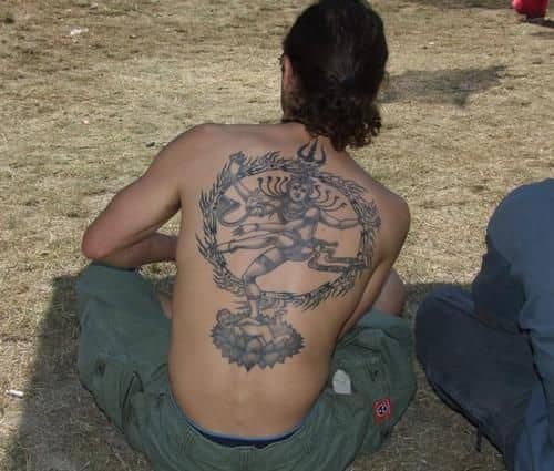 Nataraj Tattoo on the Back