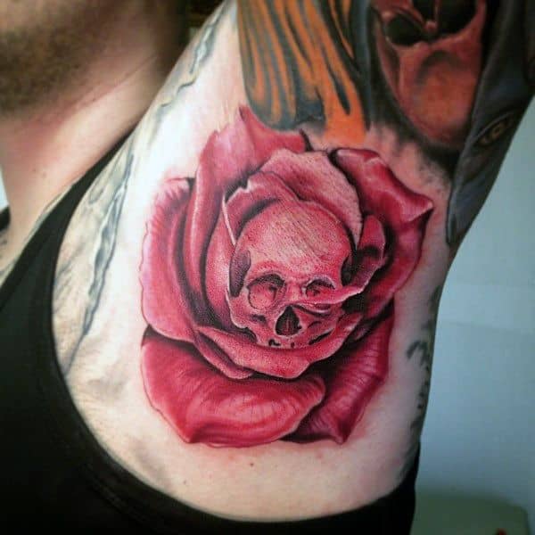 Skull Armpit Tattoo Design