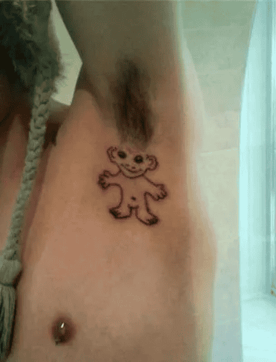 The Treasure Troll Armpit Tattoo