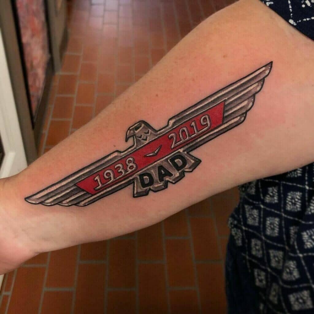Thunderbird Car Plate Tattoo