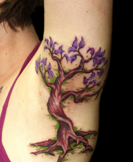 Tree Armpit Tattoo Designs