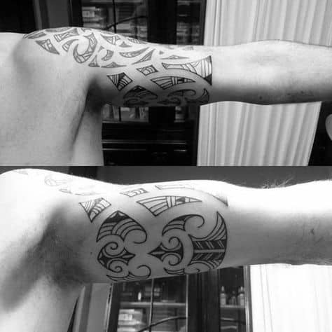 Tribal Tattoo on Inner Bicep