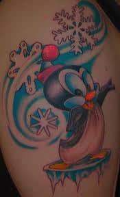Party Penguin Tattoo
