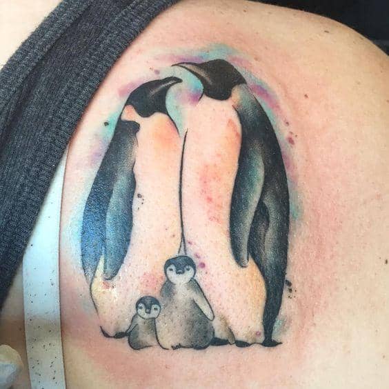 Penguin Family Tattoo