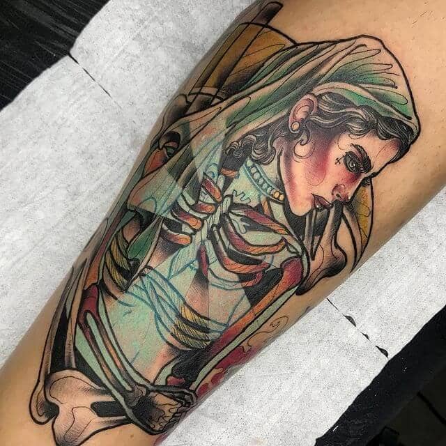 Feminine Tattoo La Muerte Tattoo Design