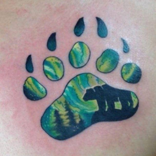 Polar Bear Paw Tattoo